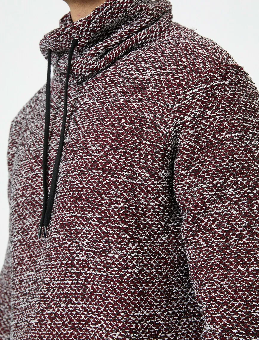 17349 Wine High Neck Jumper