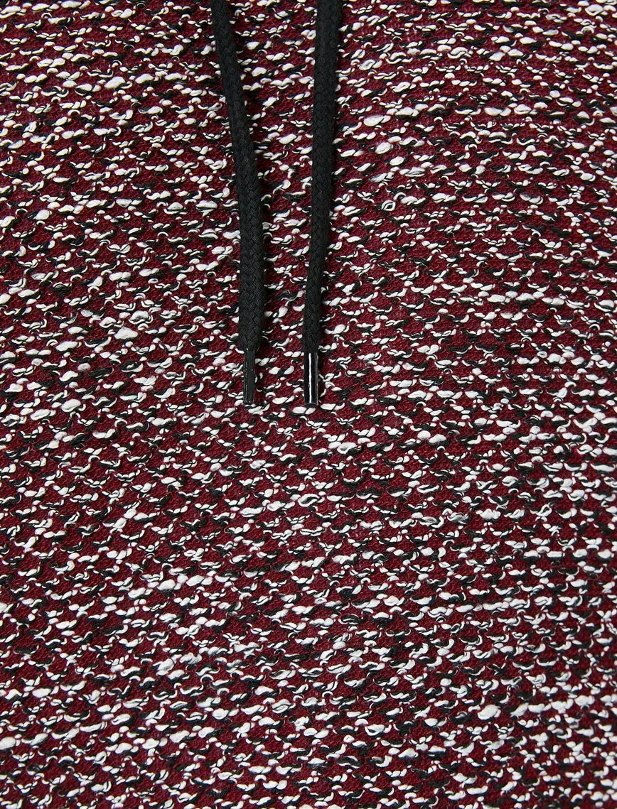 17349 Wine High Neck Jumper