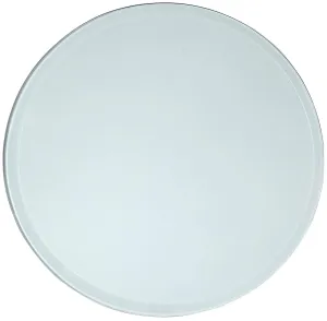 20 Inch Beveled Glass Table Top | 3/8" Thick Tempered Polished Edge | 20" Diameter 1"