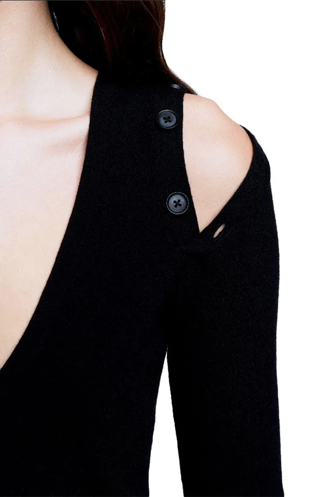Addie Shoulder Button Sweater