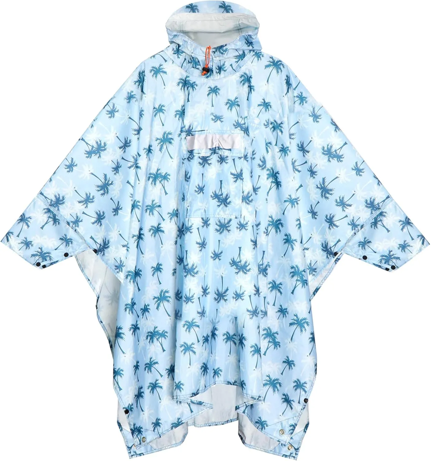 ANYOO Waterproof Rain Poncho for Adults Lightweight Raincoat for Men Women Jacket Coat Hooded for Hiking Outdoor Activities