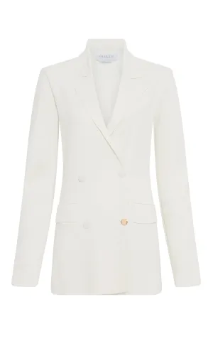 Aphaia Knit Jacket in Ivory Silk