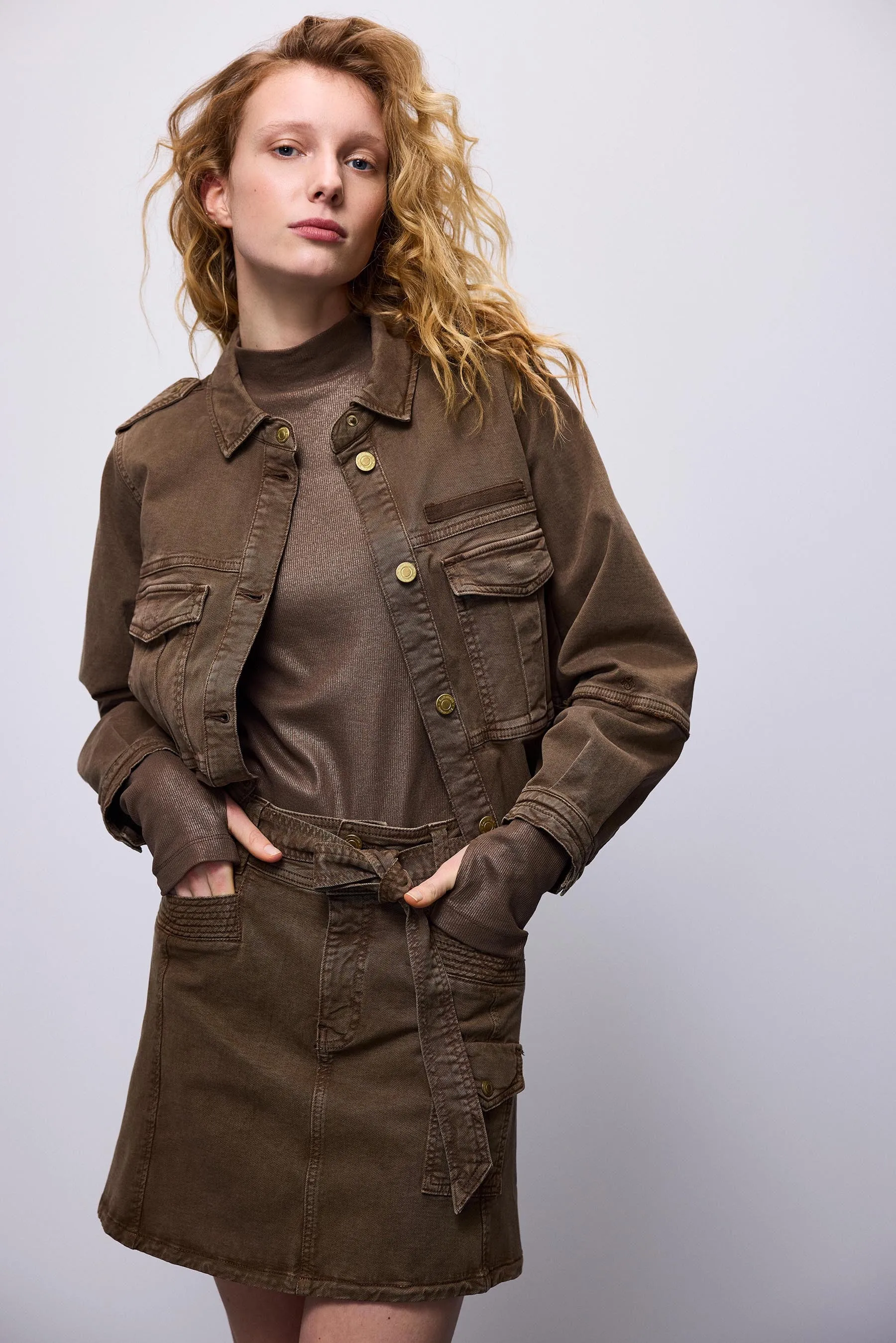 Army Stretch Jacket in Olive