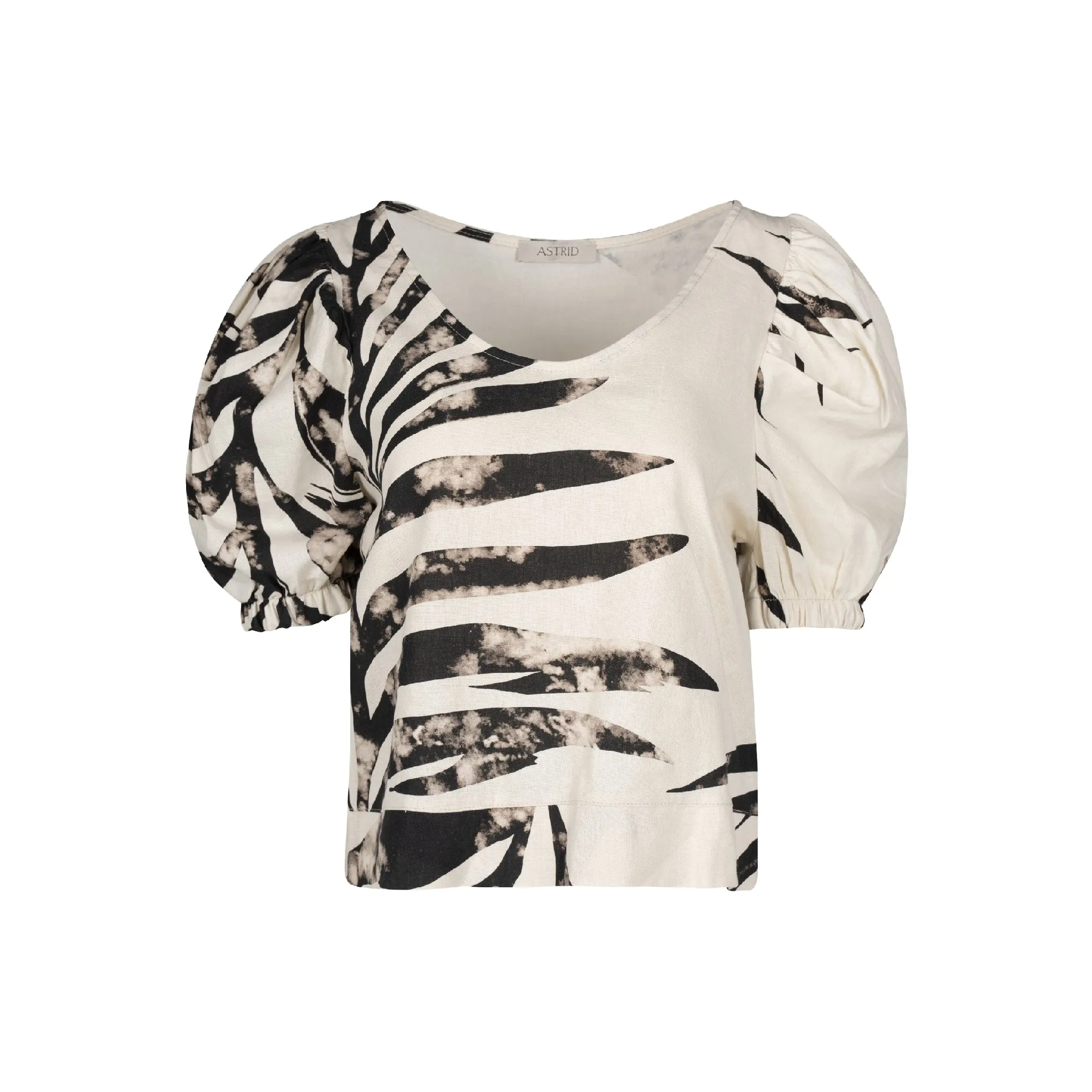 Astrid  Women's Classic Woven Top  Palm Print
