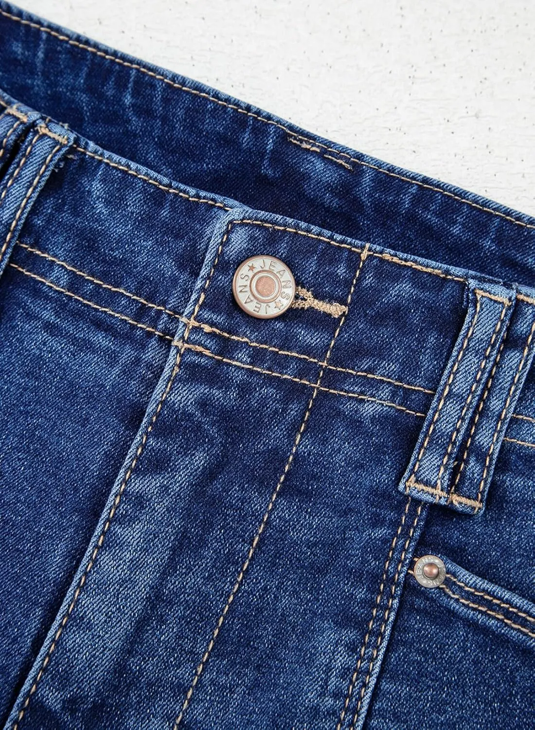 Astylish Womens Wide Leg Jeans High Waisted Stretchy Buttoned Denim Pants Trendy 2025 with Pocket