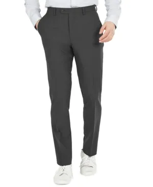 Bar Iii Mens Slim fit Dress Pants 33 / 30 Grey Solid