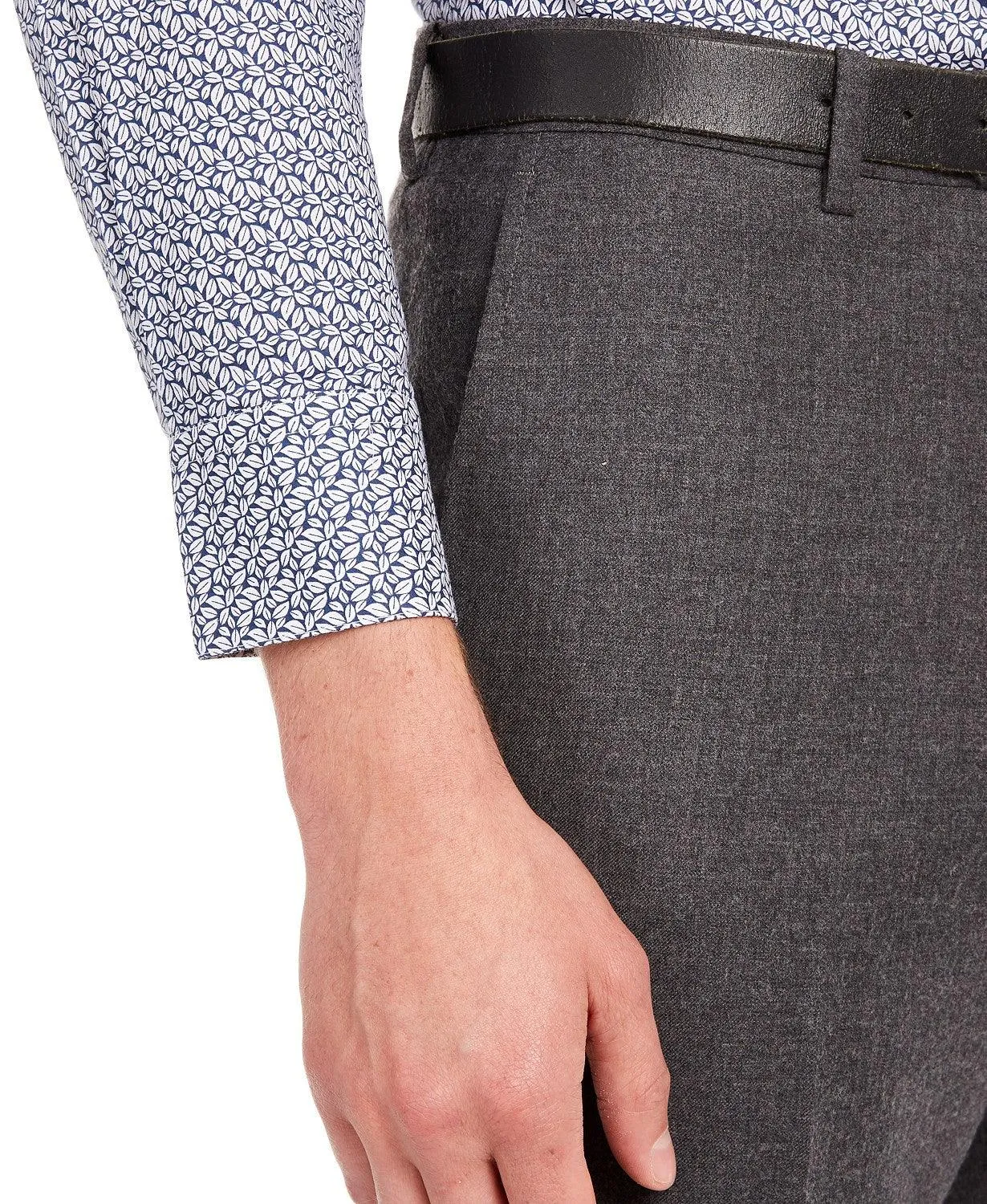 Bar Iii Mens Slim fit Dress Pants 33 / 30 Grey Solid