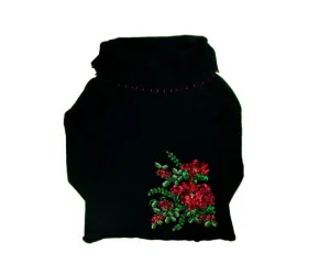 Beaded Flowers-x-Small Christmas Sweater