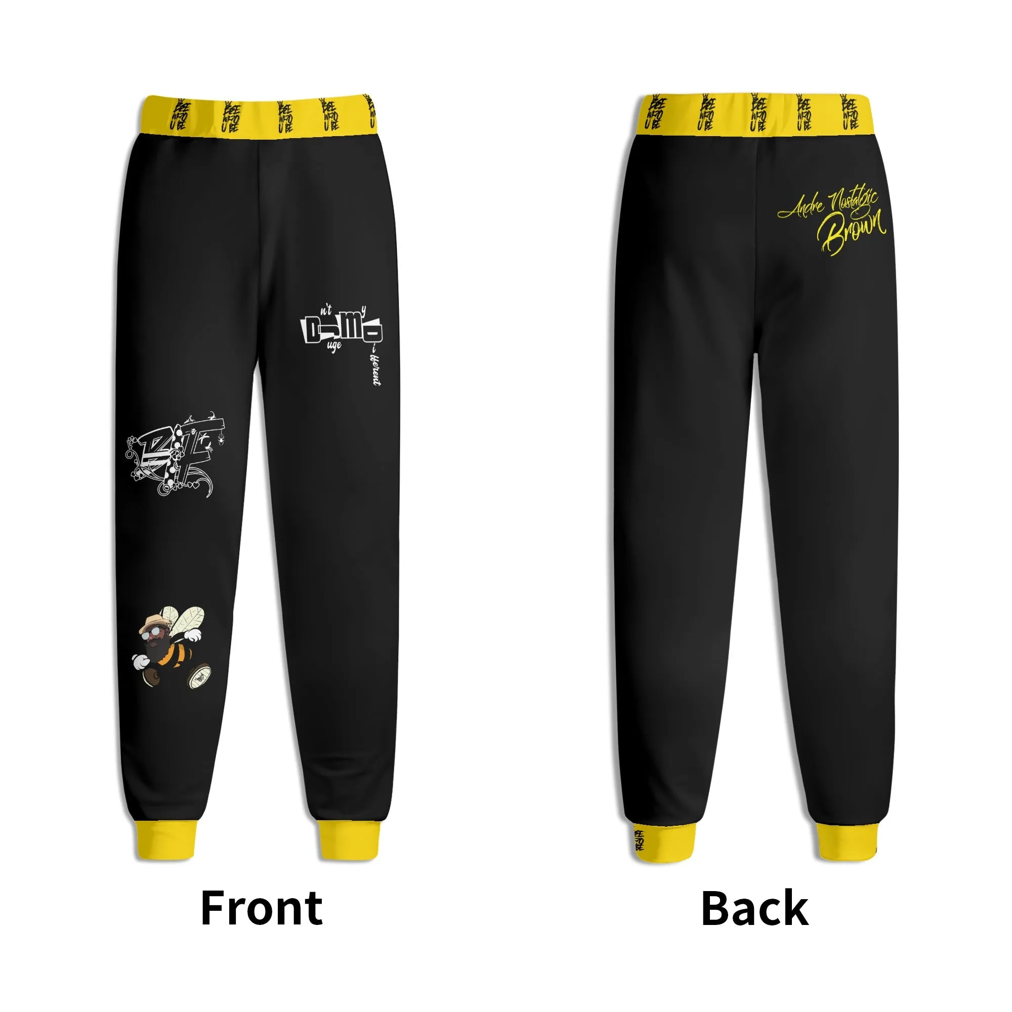 Bee Who U Be Mens 3D Sweatpants