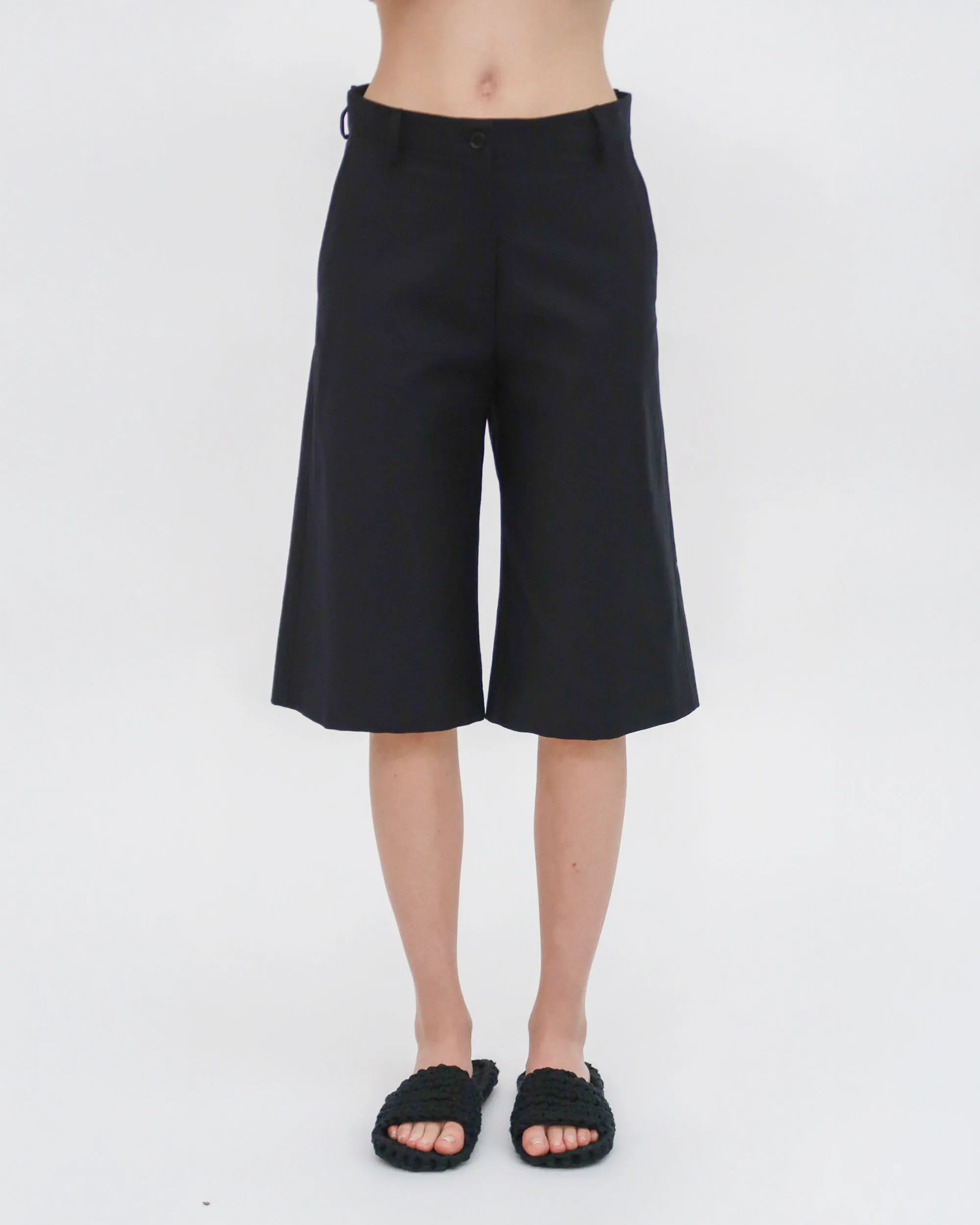 BERMUDA SHORT - STRETCH COTTON SHANTUNG