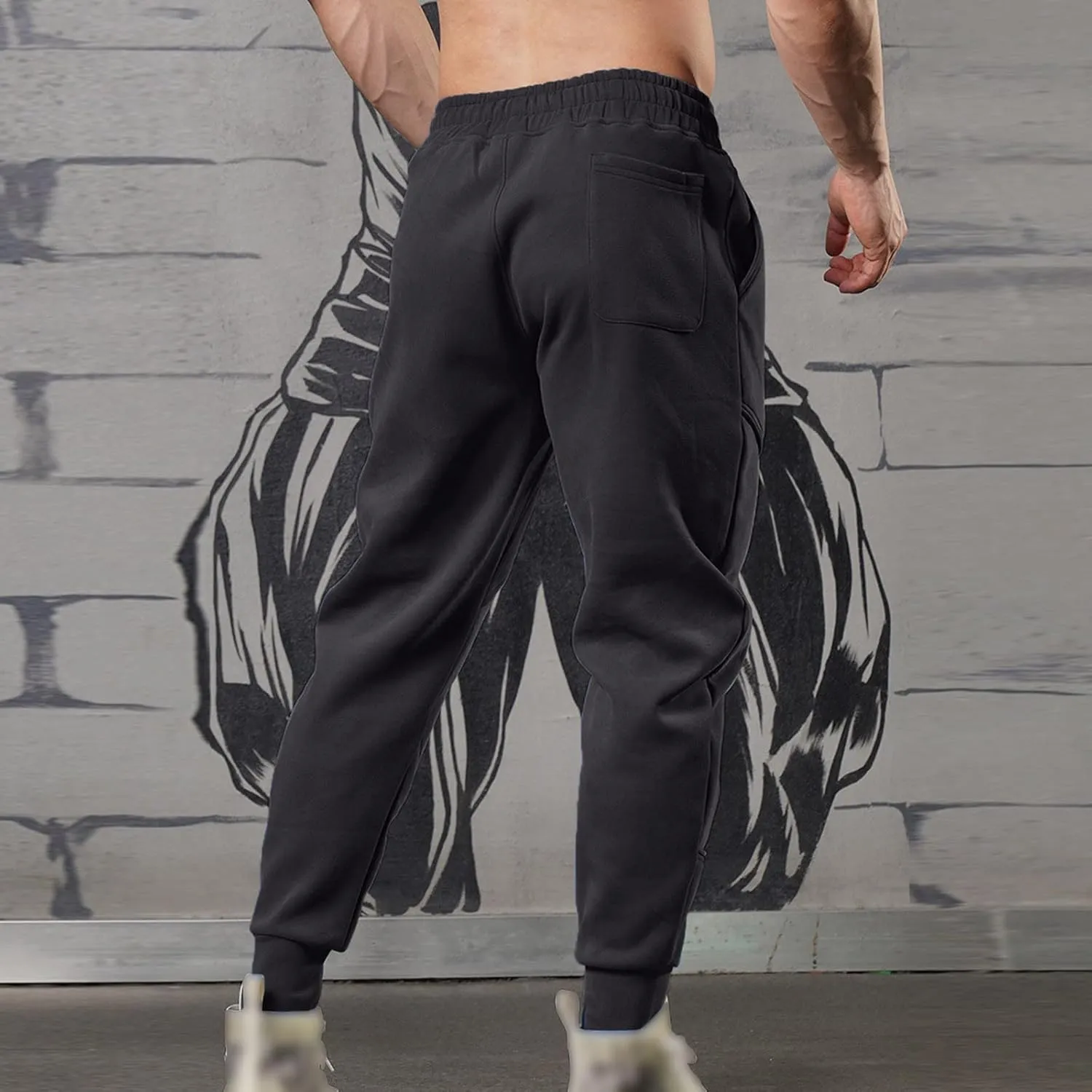 Big and Tall Cargo Pants for Men Sweatpants for Men Jogger Sports Pants Drawstring Straight Trousers Men's Cargo Pant
