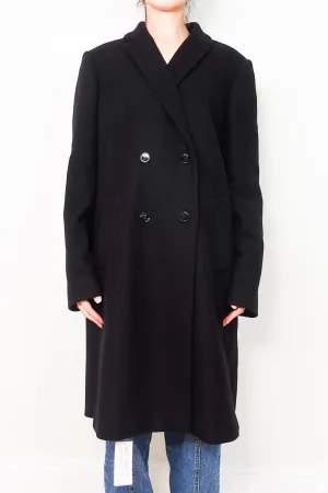 Black cashmere wool coat RRP £600