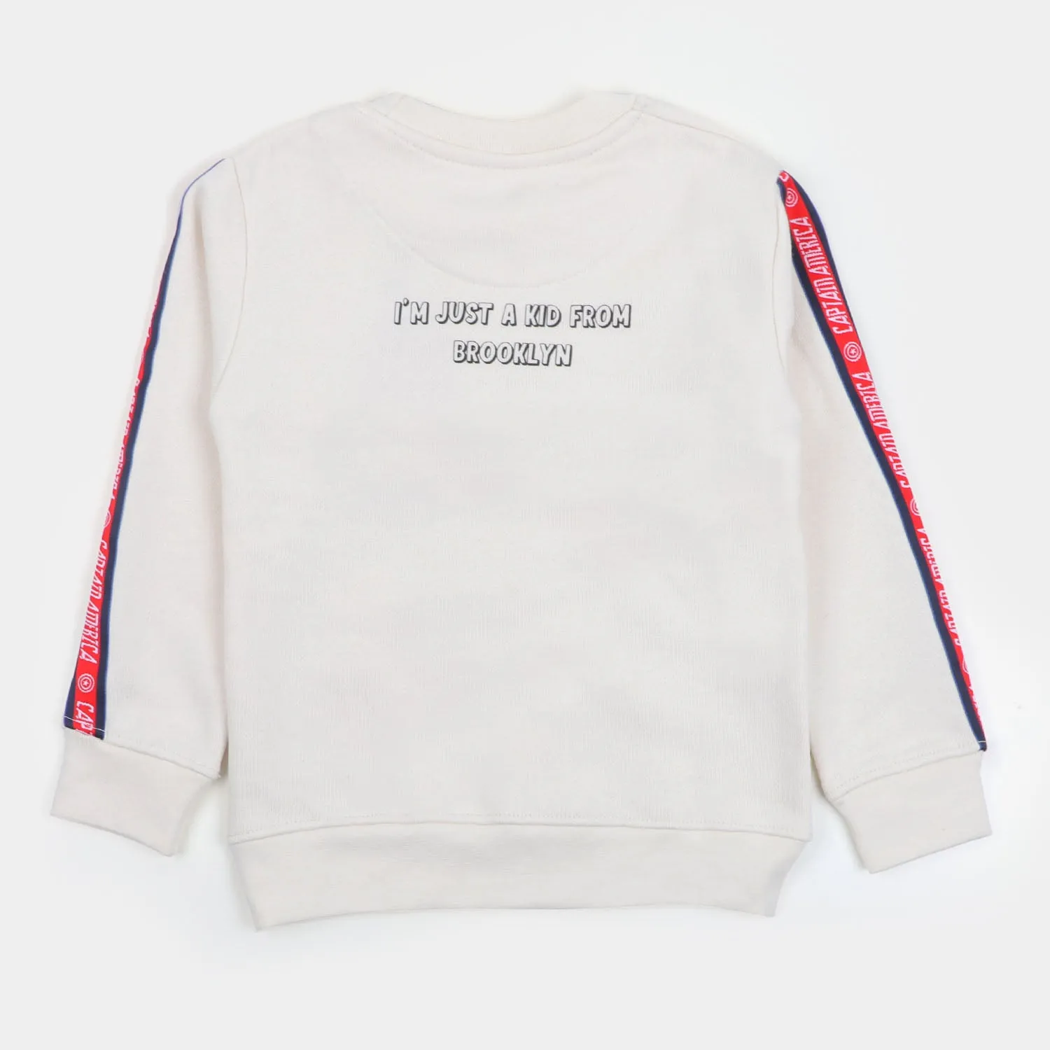 Boys Sweatshirt Action Hero - Antique White