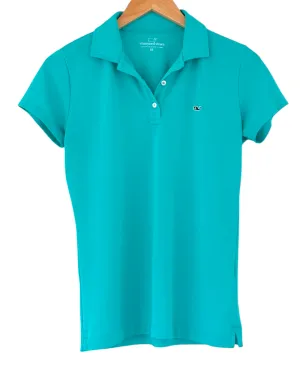 Bright Spring Freshwater Blue Performance Polo