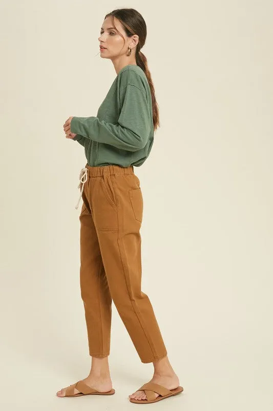 Button-Up Cotton Slub Top