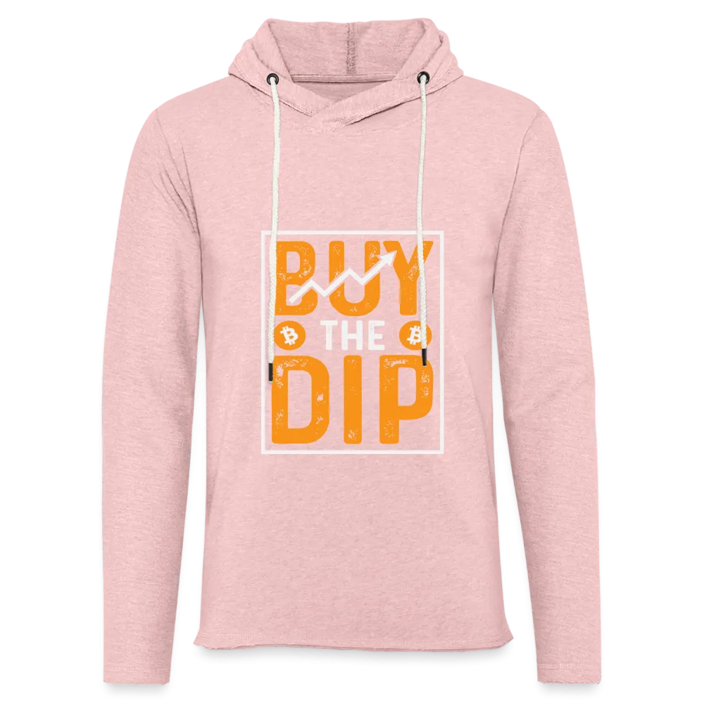 Buy The Dip Lightweight Terry Hoodie (Crypto - Bitcoin)