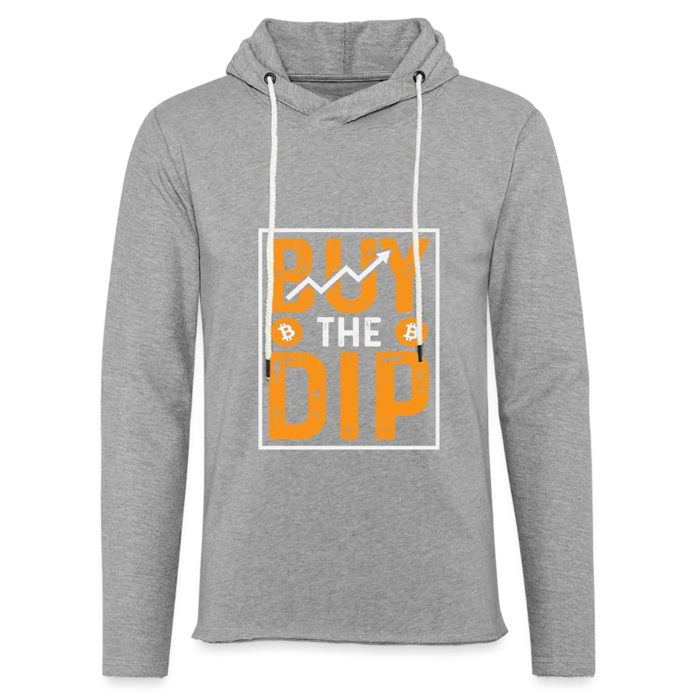 Buy The Dip Lightweight Terry Hoodie (Crypto - Bitcoin)