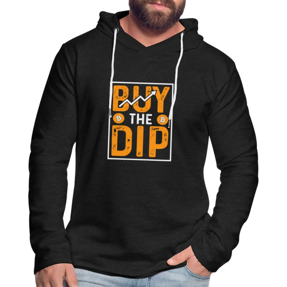 Buy The Dip Lightweight Terry Hoodie (Crypto - Bitcoin)