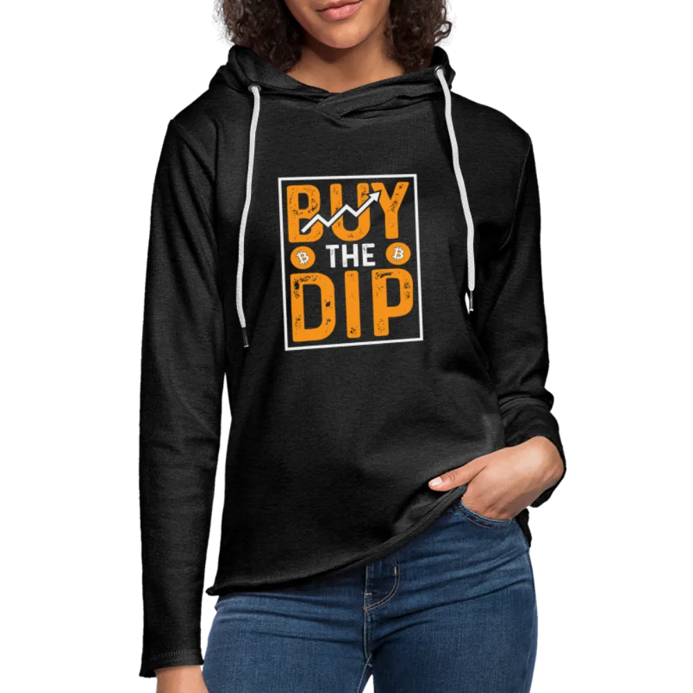 Buy The Dip Lightweight Terry Hoodie (Crypto - Bitcoin)