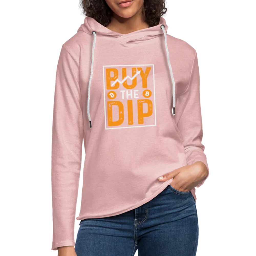 Buy The Dip Lightweight Terry Hoodie (Crypto - Bitcoin)