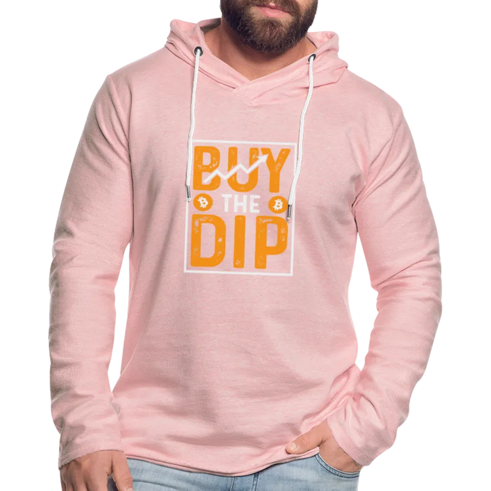 Buy The Dip Lightweight Terry Hoodie (Crypto - Bitcoin)