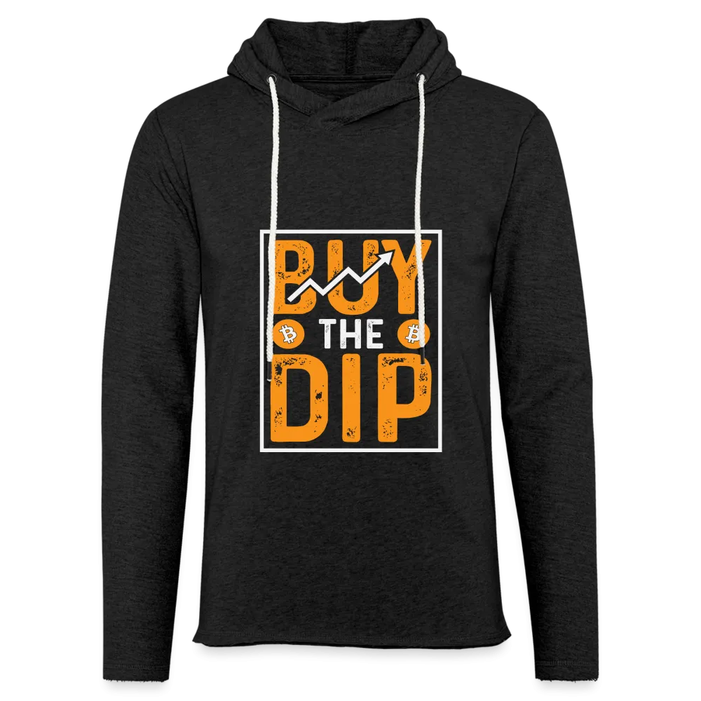 Buy The Dip Lightweight Terry Hoodie (Crypto - Bitcoin)