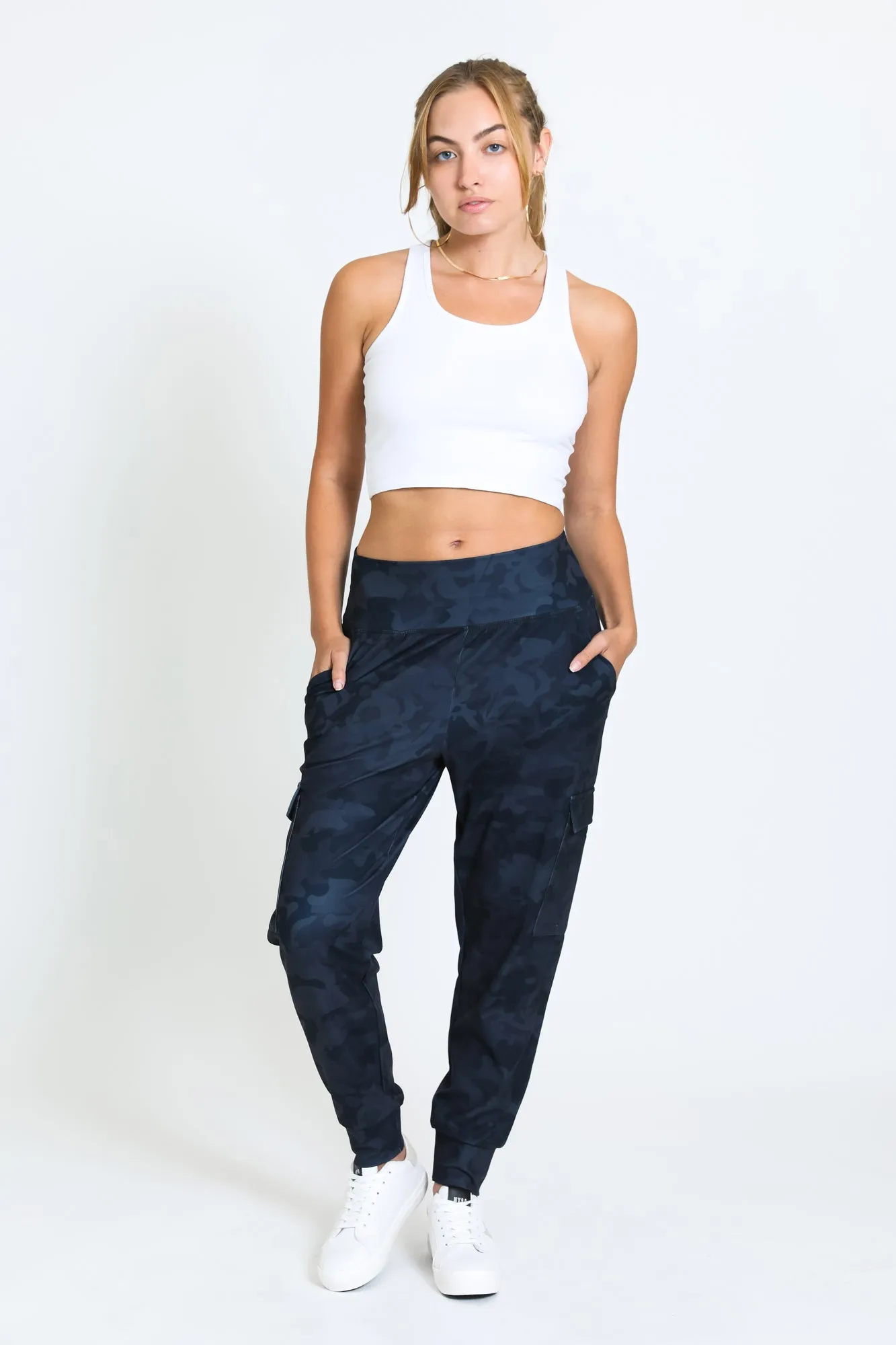 CARGO KNIT JOGGER - BLACK/GREY