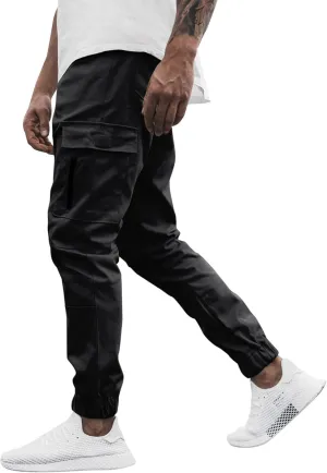 Cargo Pants for Men Relaxed Fit Baggy Big and Tall Jogger Sweatpant Cargo Joggers for Men Stretch Relaxed Fit Elastic