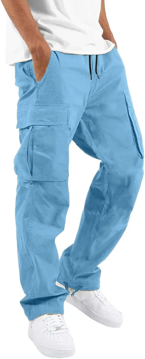 Cargo Pants for Men Relaxed Fit Baggy Cargo Pants Men Jogger Pants for Men City Sweatpants Mens Baseball Khaki Pants