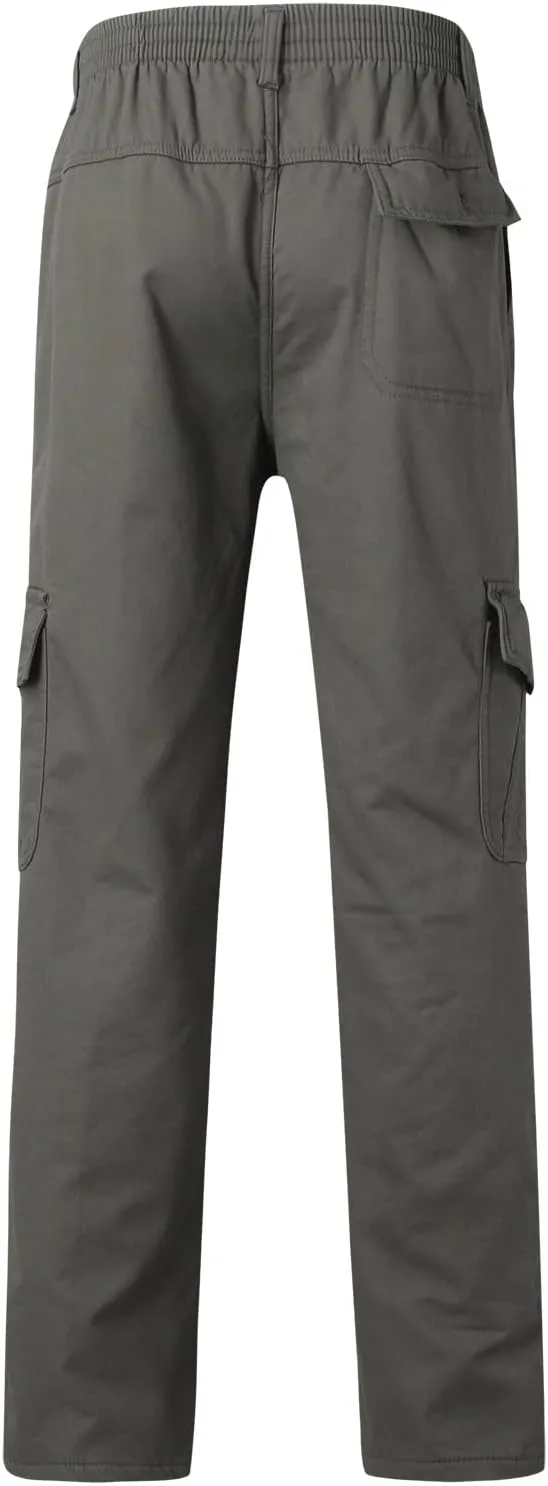 Cargo Pants for Men Relaxed Fit Casual Men's Sweatpants Hip Hop Tapered Gym Running Workout Pants Letter Print Fleece