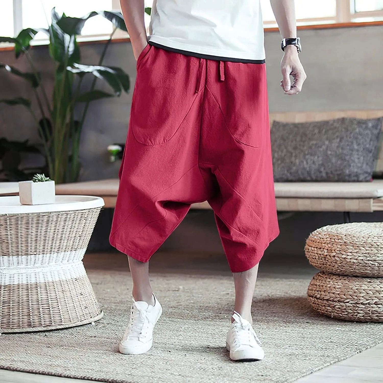 Cargo Pants for Men Relaxed Fit Pants Casual Mens Fashion Cargo Pants Casual Cotton Tapered Stretch Twill Drawstring
