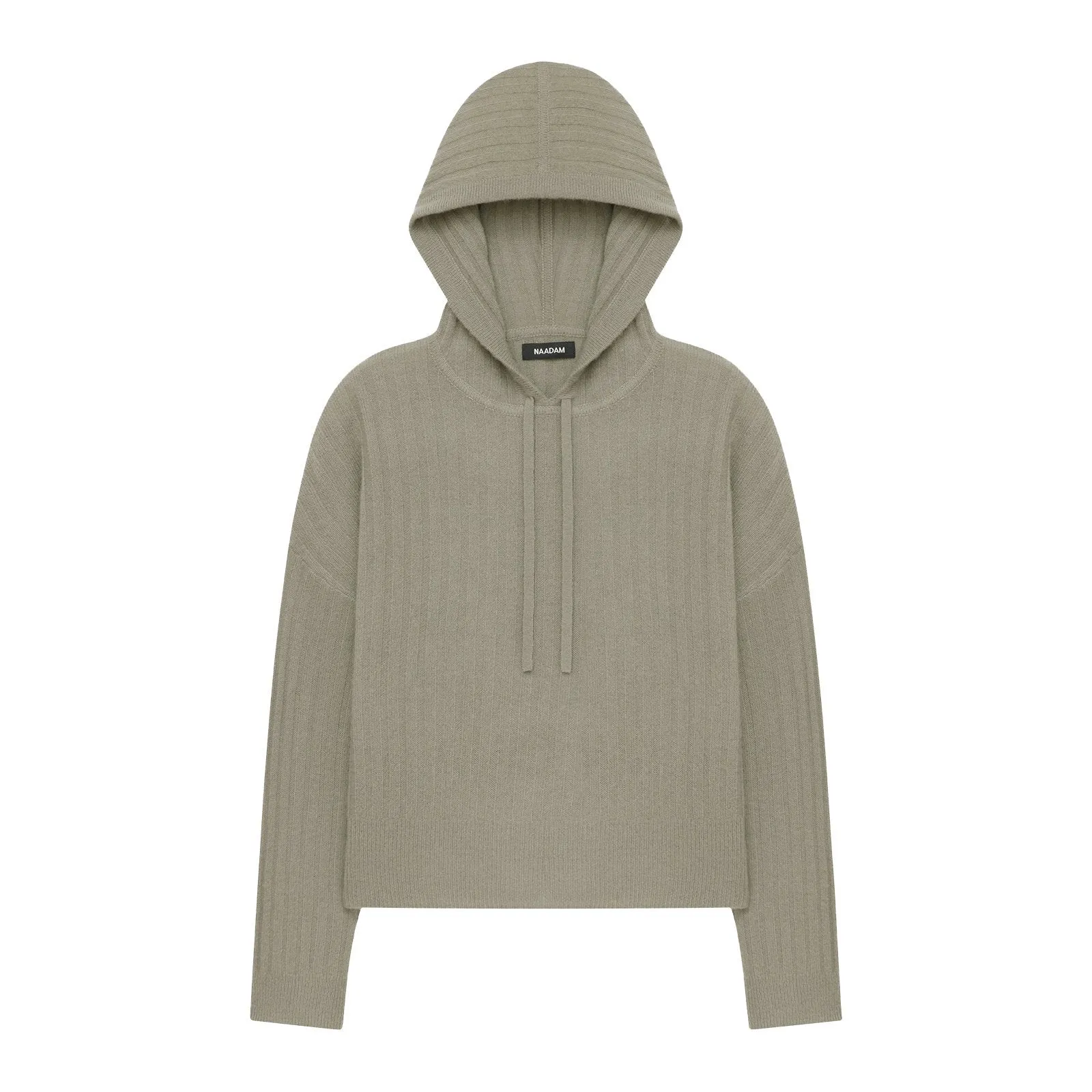 Cashmere Oversized Ribbed Hoodie