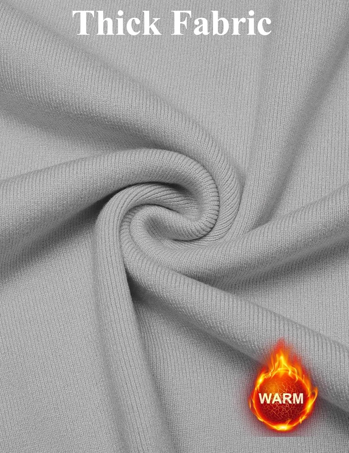 COOFANDY Mens Long Sleeve Polo Sweater Knit Polo Casual Heavyweight Thermal Pullover Sweater with Pocket