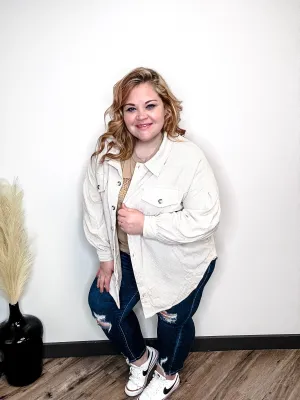 Corduroy Button Down Shacket