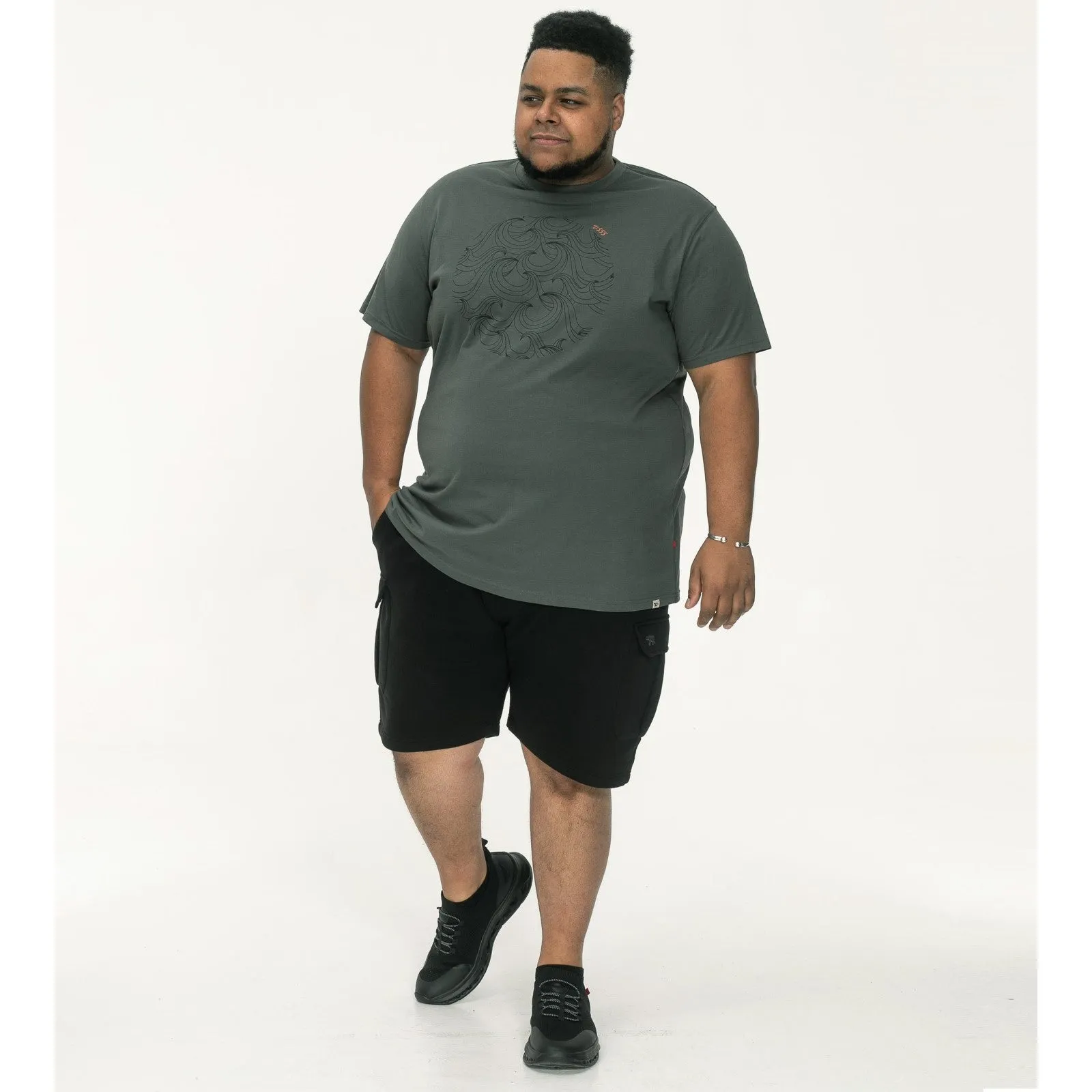 D555 Mens Poole Big & Tall Graphic Short Sleeve T-Shirt