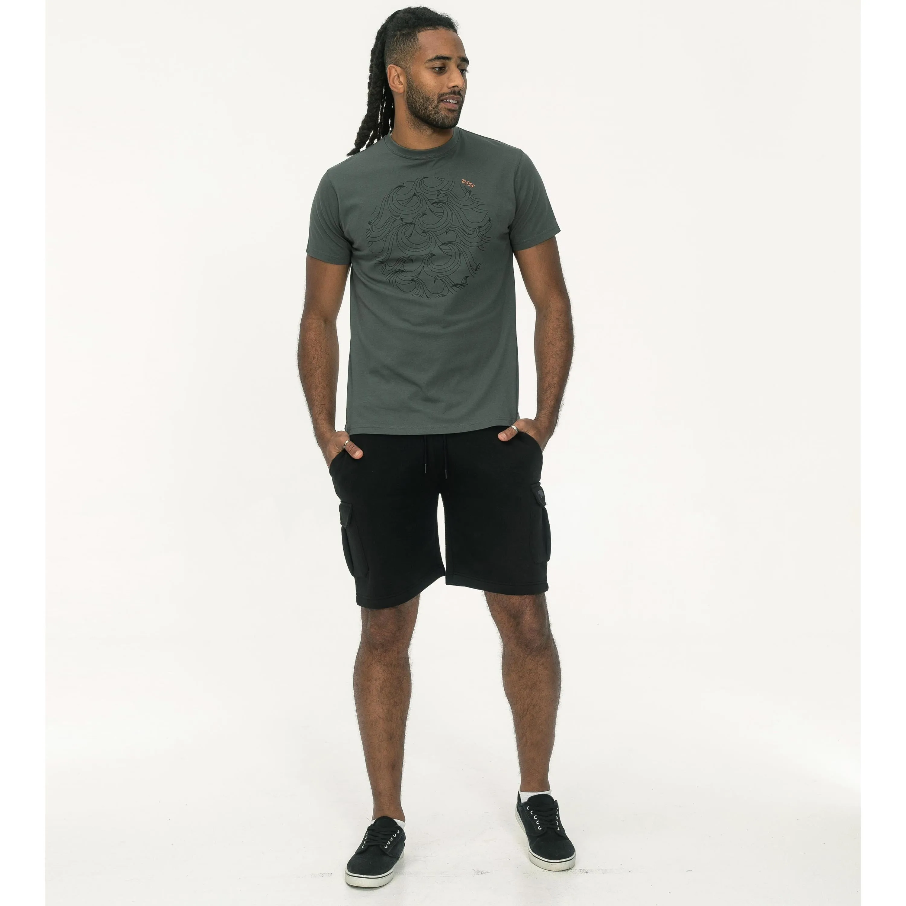 D555 Mens Poole Big & Tall Graphic Short Sleeve T-Shirt