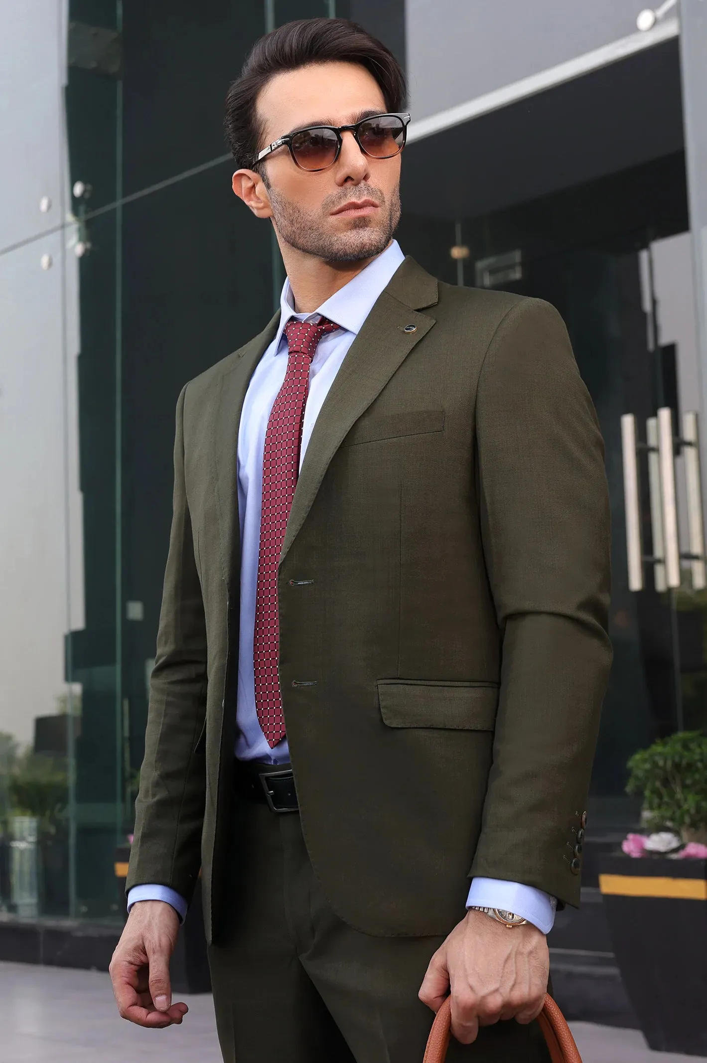 Dark Green Formal 2PC Suit