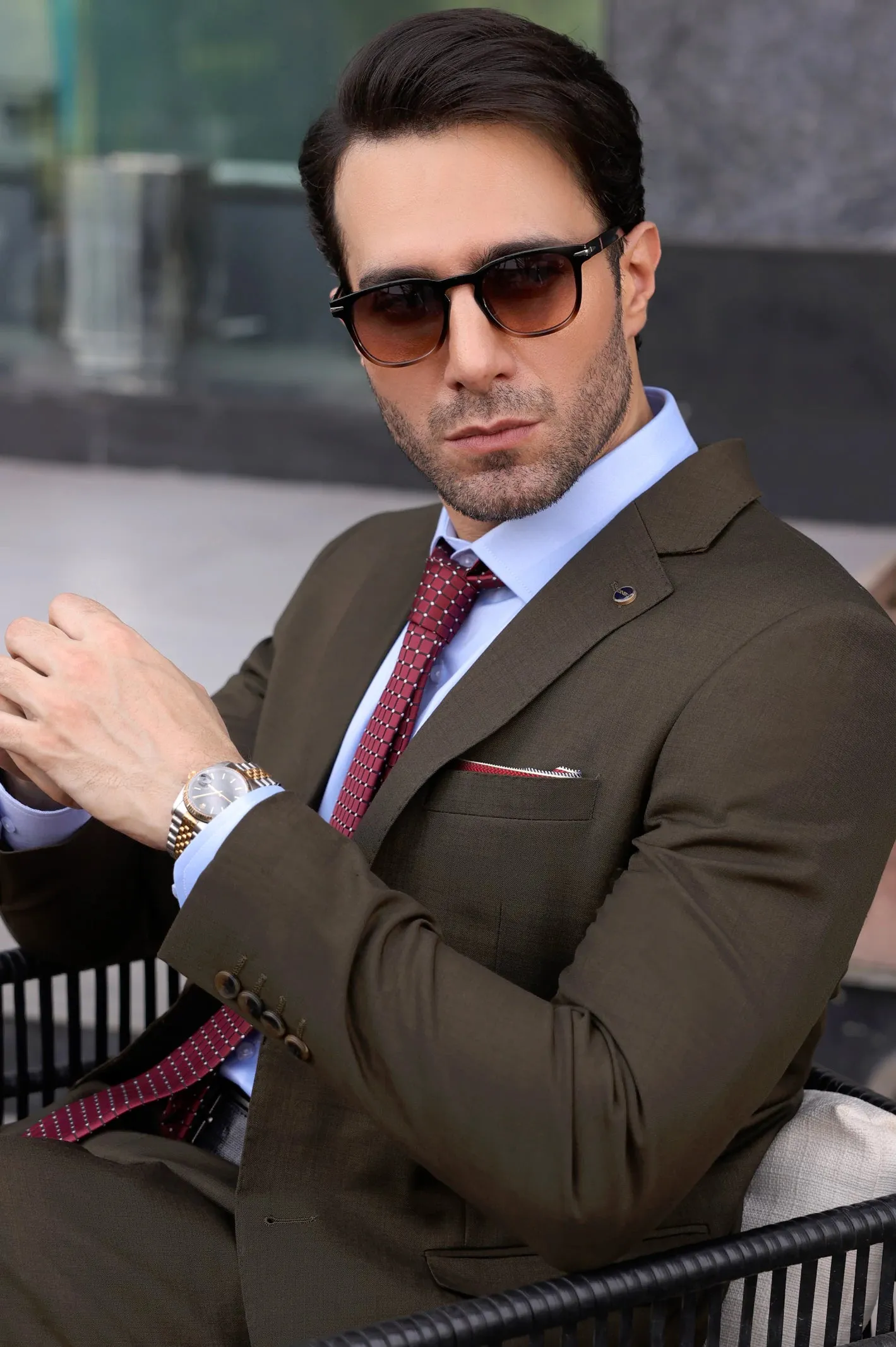 Dark Green Formal 2PC Suit