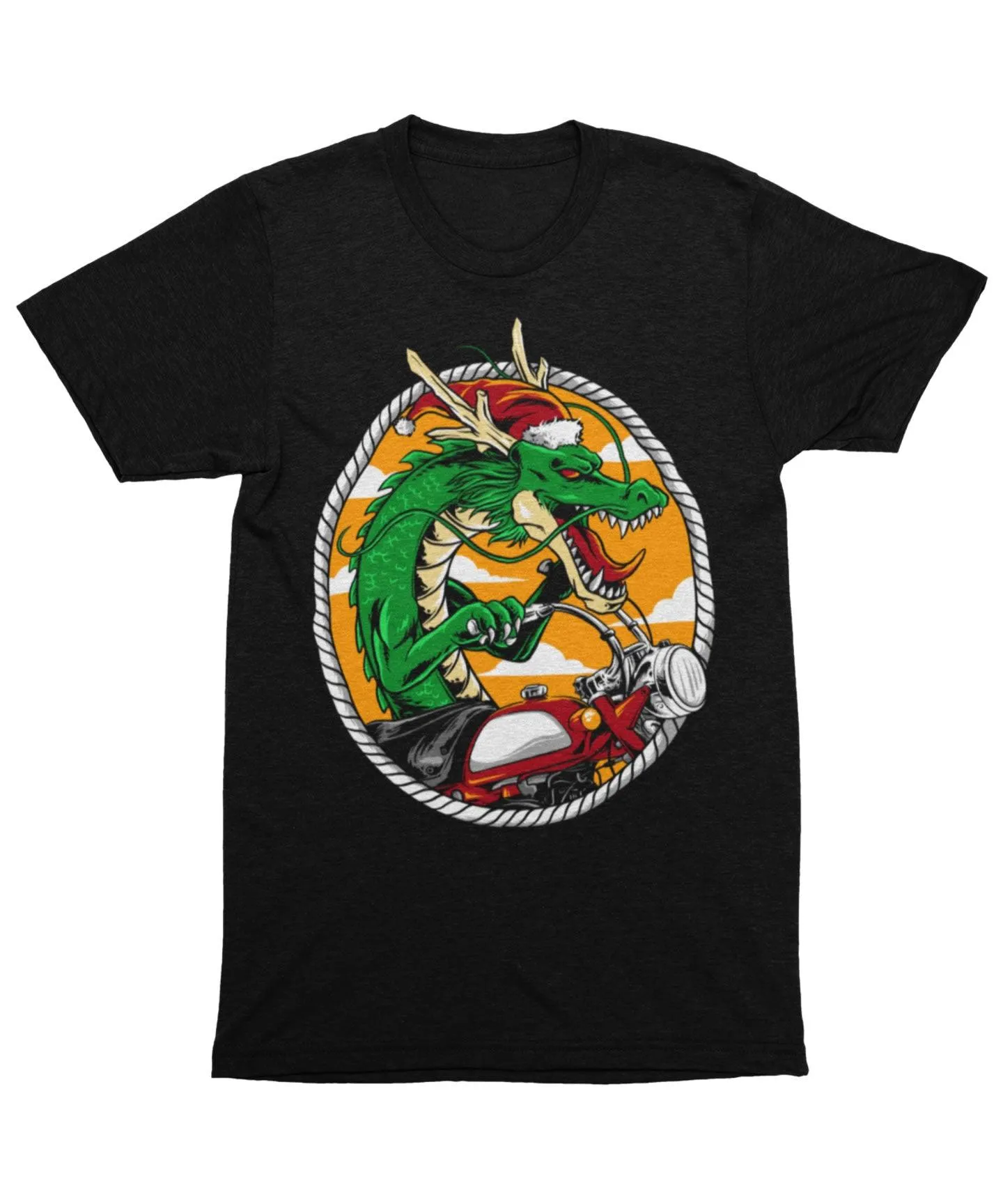 Dragon Rider Santa Unisex Christmas T-Shirt
