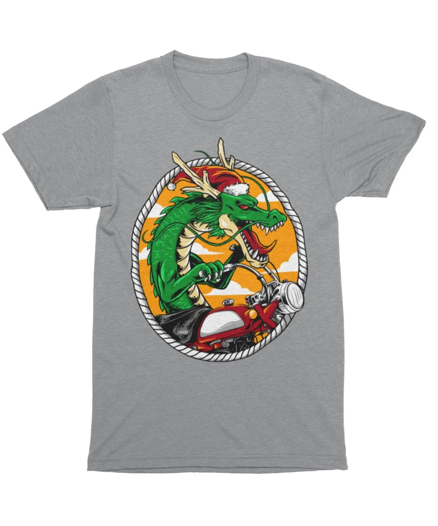 Dragon Rider Santa Unisex Christmas T-Shirt