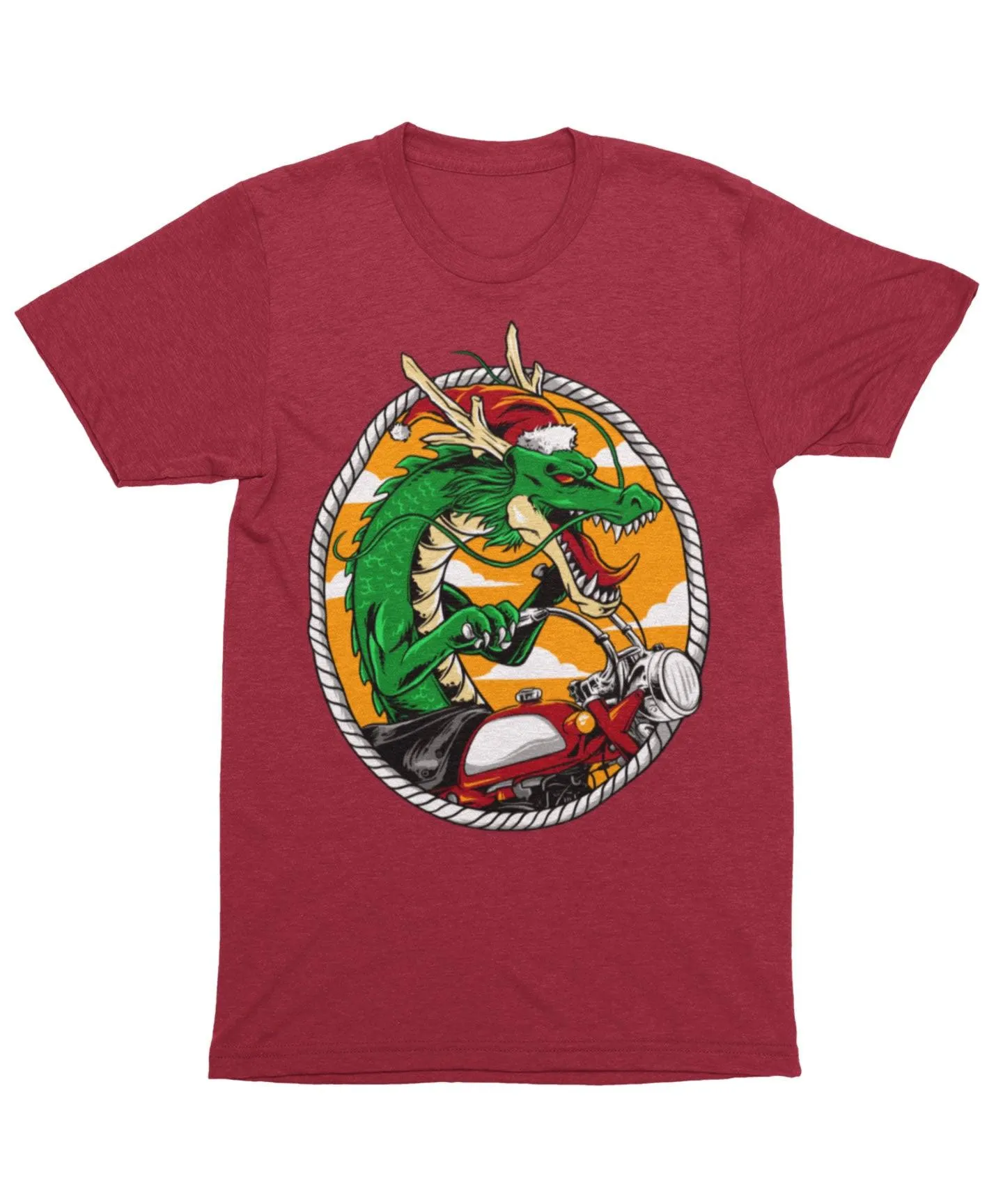 Dragon Rider Santa Unisex Christmas T-Shirt