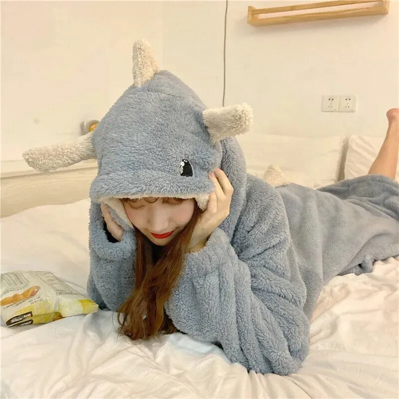 Dragon's Breath Hoodie Blanket