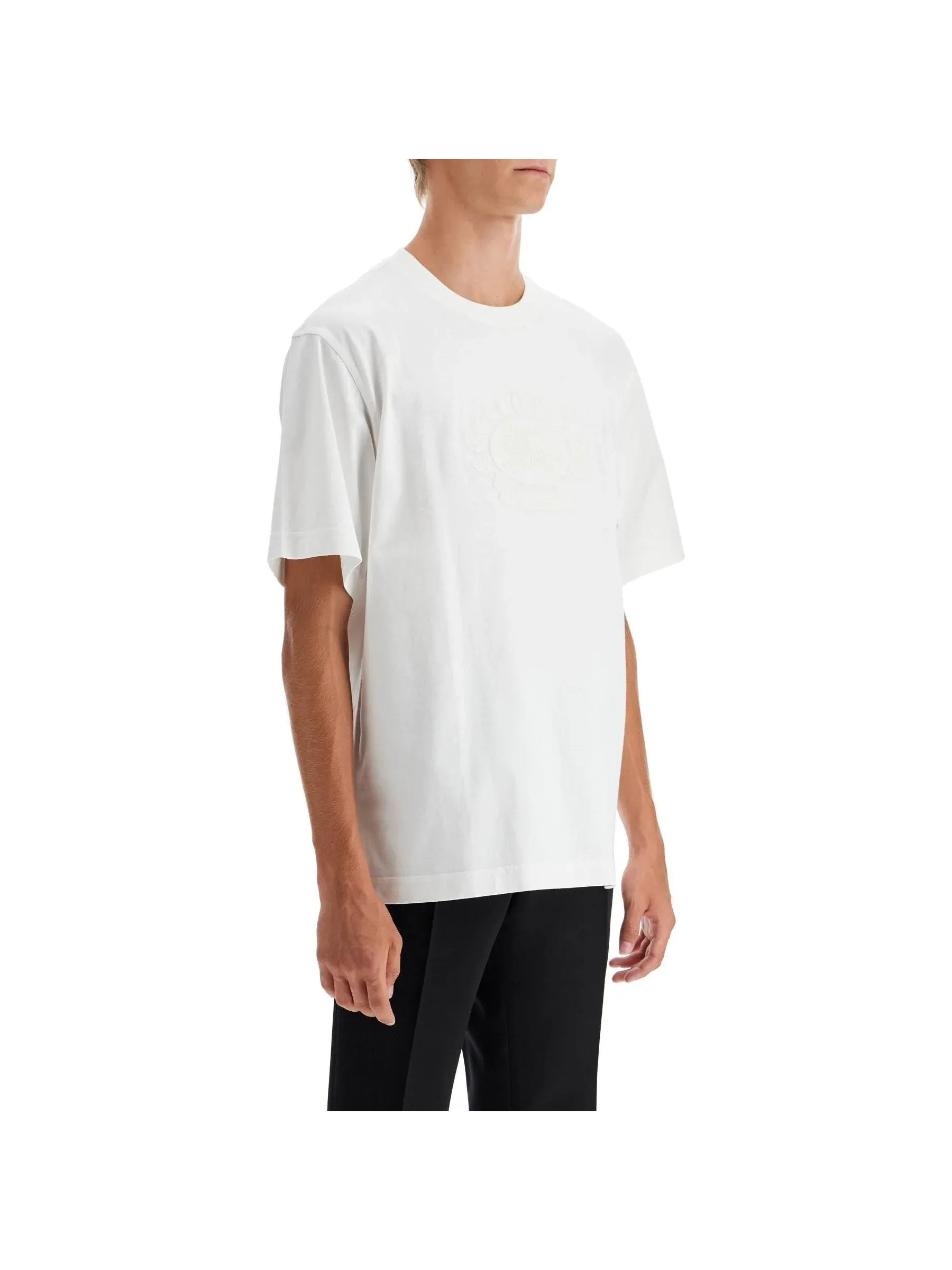 Ekd Embroidered Cotton T-Shirt
