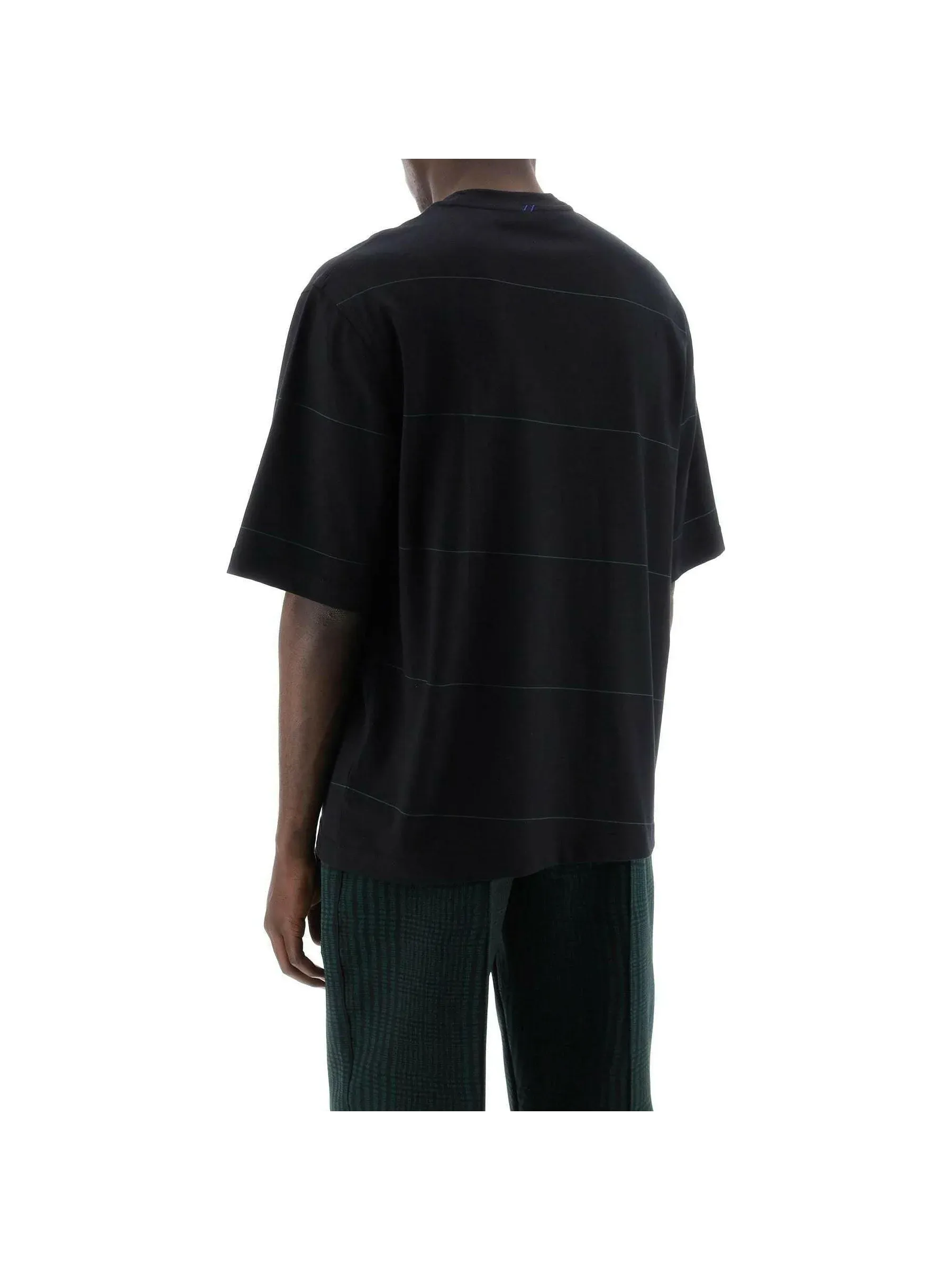 EKD Striped Embroidered Cotton T-Shirt