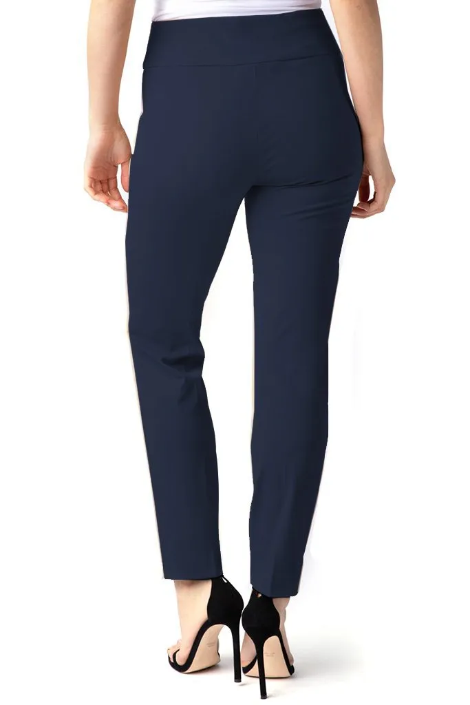 Elastic Waist Ankle Pants - Midnight