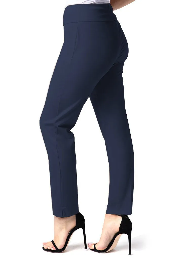 Elastic Waist Ankle Pants - Midnight