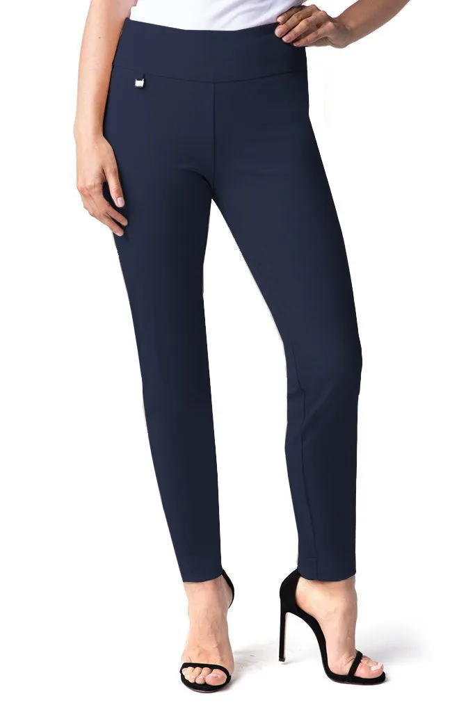 Elastic Waist Ankle Pants - Midnight