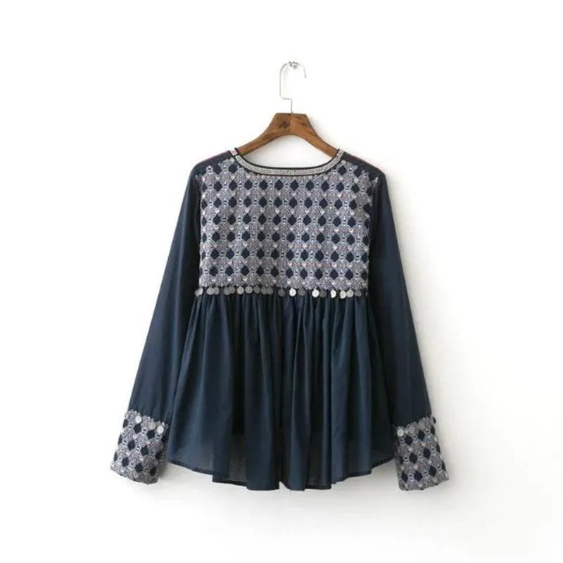 Ethnic Plus Size Fringed Cardigan