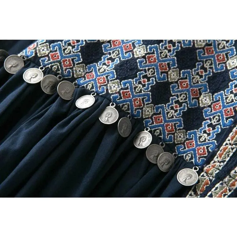 Ethnic Plus Size Fringed Cardigan
