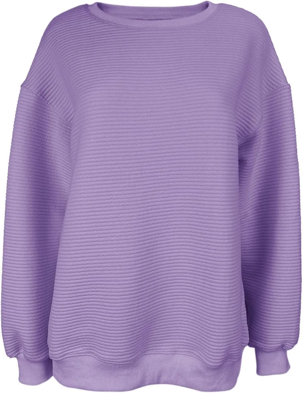Fanway&EC Women's Crewneck Oversized Sweatshirts Basic Pullover Fall Fashion Outfits Tops